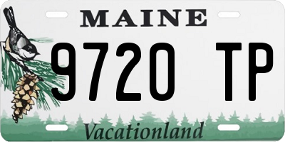ME license plate 9720TP