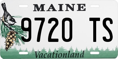 ME license plate 9720TS