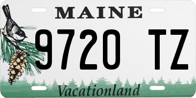 ME license plate 9720TZ