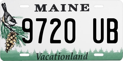 ME license plate 9720UB