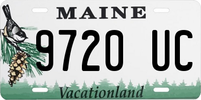 ME license plate 9720UC