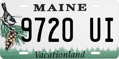 ME license plate 9720UI