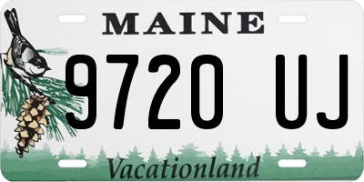 ME license plate 9720UJ