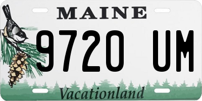 ME license plate 9720UM