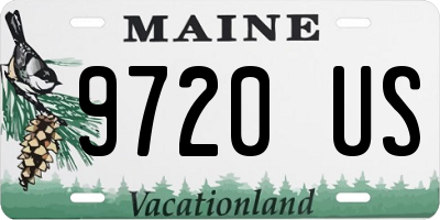 ME license plate 9720US