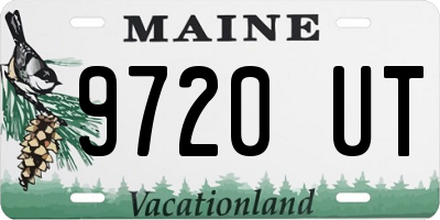 ME license plate 9720UT