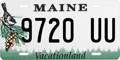 ME license plate 9720UU