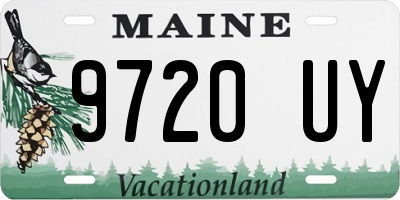 ME license plate 9720UY