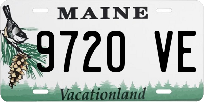ME license plate 9720VE