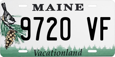 ME license plate 9720VF