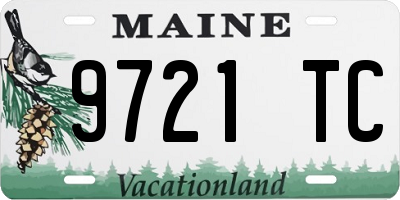 ME license plate 9721TC