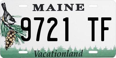 ME license plate 9721TF