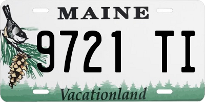 ME license plate 9721TI