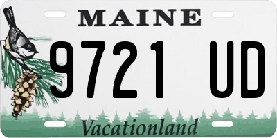 ME license plate 9721UD