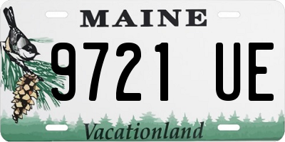 ME license plate 9721UE