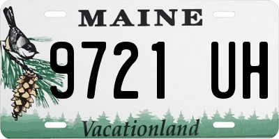 ME license plate 9721UH
