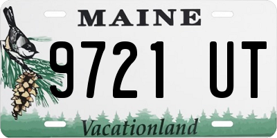 ME license plate 9721UT