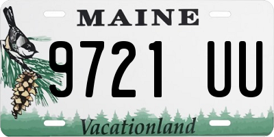 ME license plate 9721UU