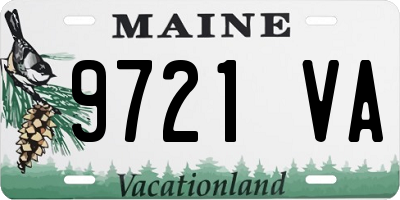 ME license plate 9721VA