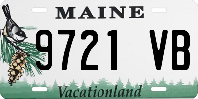 ME license plate 9721VB