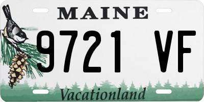 ME license plate 9721VF