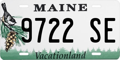 ME license plate 9722SE