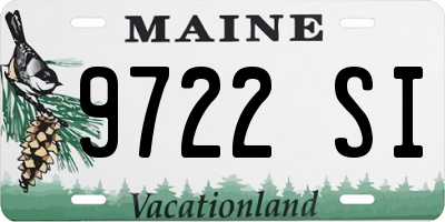 ME license plate 9722SI