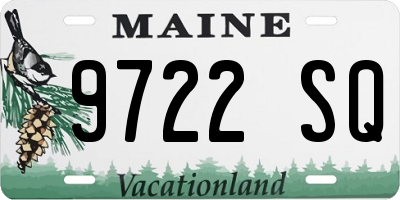 ME license plate 9722SQ