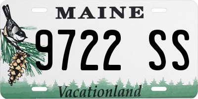 ME license plate 9722SS