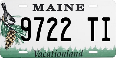 ME license plate 9722TI