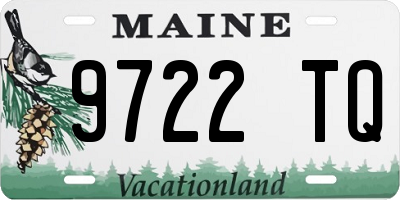 ME license plate 9722TQ