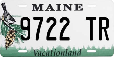 ME license plate 9722TR