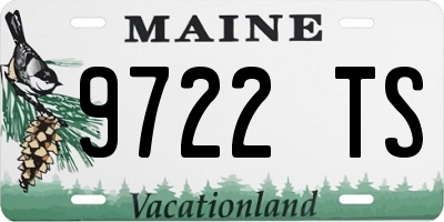ME license plate 9722TS