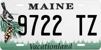 ME license plate 9722TZ