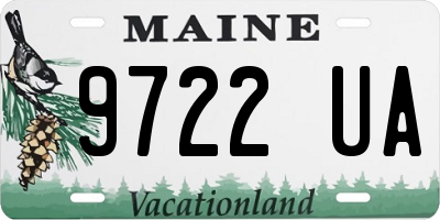 ME license plate 9722UA