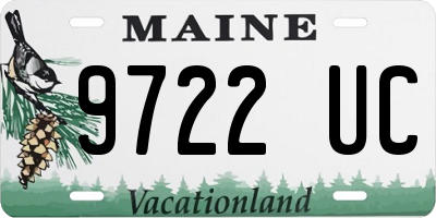 ME license plate 9722UC
