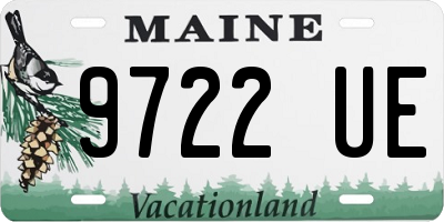 ME license plate 9722UE