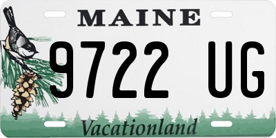 ME license plate 9722UG