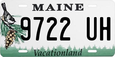 ME license plate 9722UH