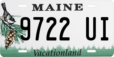 ME license plate 9722UI
