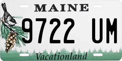 ME license plate 9722UM