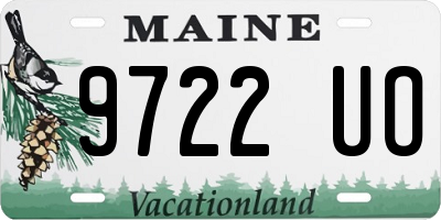 ME license plate 9722UO