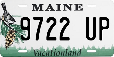 ME license plate 9722UP
