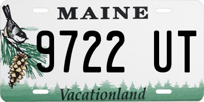 ME license plate 9722UT