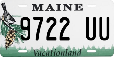 ME license plate 9722UU