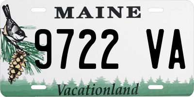 ME license plate 9722VA
