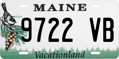 ME license plate 9722VB
