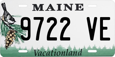 ME license plate 9722VE