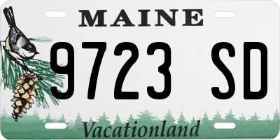 ME license plate 9723SD