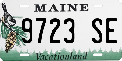 ME license plate 9723SE